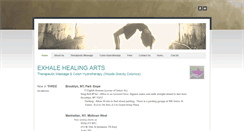 Desktop Screenshot of exhalehealingarts.com
